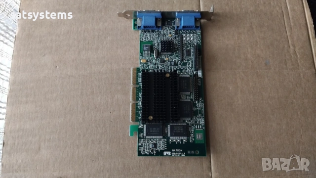 Видео карта Matrox MGI G4+ MDH4A32G Dual VGA 32MB AGP, снимка 6 - Видеокарти - 54177782