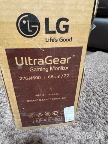 Чисто нов Гейминг монитор LG - UltraGear 27GN600-B, 27", снимка 7 - Монитори - 54546610