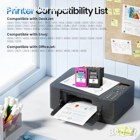 Нови 301XL Съвместими Мастилени Касети Черна Цветна XL за HP Envy DeskJet принтер тонер печат, снимка 3 - Други стоки за дома - 54724137