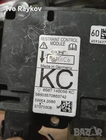 Цeнтрала airbag Ford Fiesta MK6 , 6S6T 14B056 KC , 6S6T14B056KC, снимка 2 - Части - 55535480