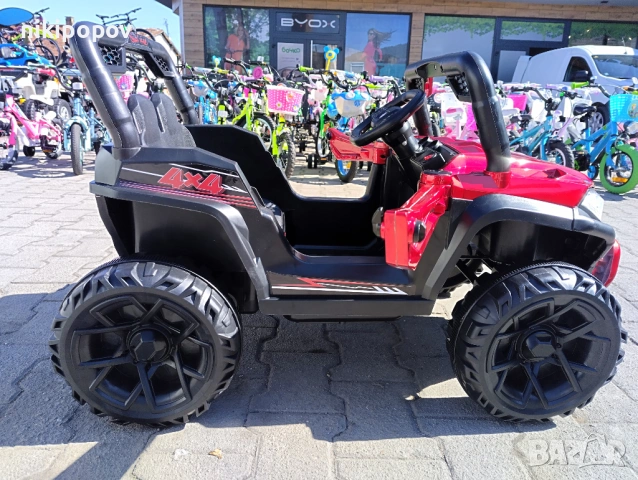 TEXAS акумулаторен джип FAST UTV червен, снимка 4 - Детски велосипеди, триколки и коли - 54811693