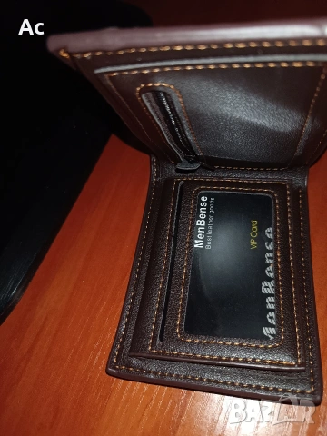 Кожен портфейл Men Bense, снимка 2 - Портфейли, портмонета - 54195923