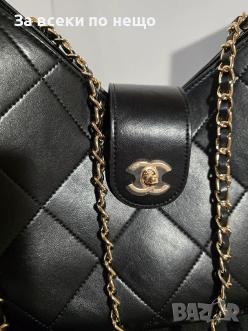 Chanel Hobo 25A Дамска Черна Чанта От Висококачествена Телешка Кожа Код Brand Luxury Fashion33, снимка 3 - Чанти - 54961129