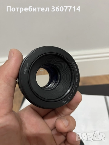 Canon EF 50mm f/1.8 STM, снимка 4 - Фотоапарати - 55253859