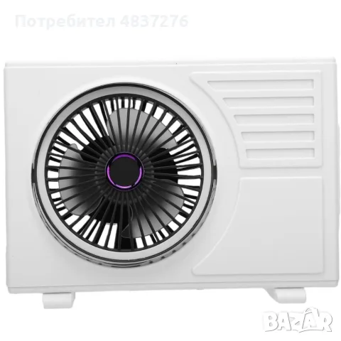 Настолен Акумулаторен вентилатор с 5 скорости, снимка 3 - Вентилатори - 55509766