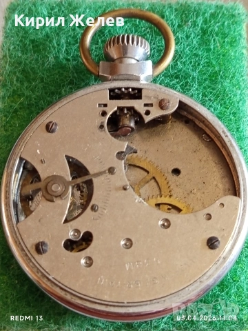 Джобен часовник Ingersoll Triumph Britannia рядък за КОЛЕКЦИОНЕРИ 37524, снимка 7 - Антикварни и старинни предмети - 54076012