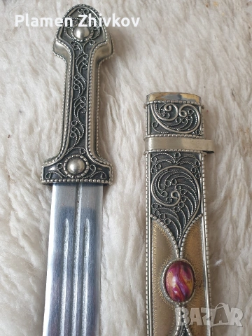 кавказка кама с филигран, снимка 9 - Антикварни и старинни предмети - 54015486