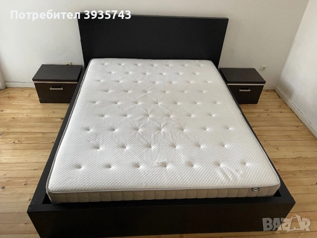IKEA спалня malm 160/200, снимка 2 - Спални и легла - 54493543