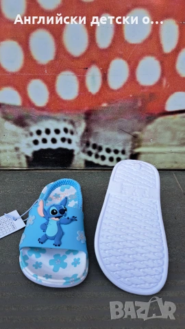 Английски детски чехли/сандали със Stitch, снимка 7 - Детски сандали и чехли - 54977344