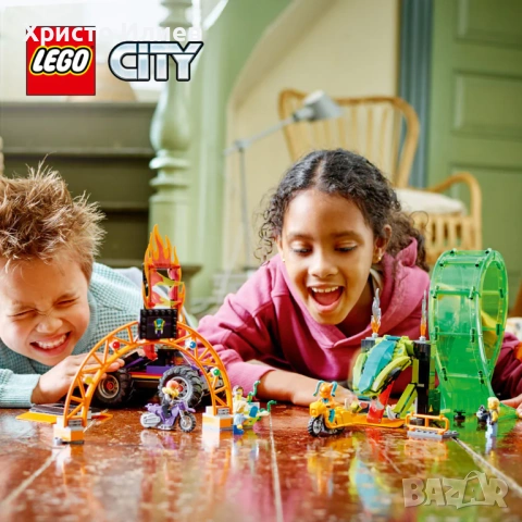 LEGO City Арена за каскади с два лупинга 60339 Лего, снимка 8 - Конструктори - 54695868