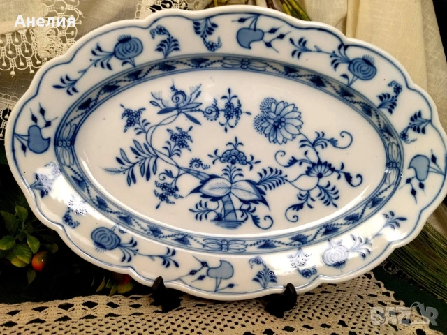 Meissen плато син лук 