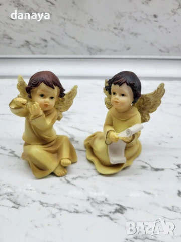6538 Ретро декоративни ангелчета сувенири ангели фигурки, 2 бр