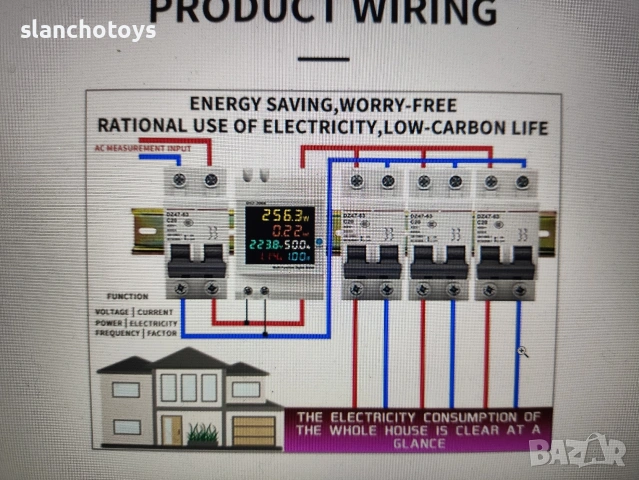 Битов електромер с AC монитор , снимка 2 - Други стоки за дома - 46443718