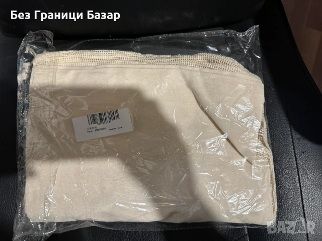 Нови Мрежести торбички за плодове и зеленчуци с връзки – комплект 7 броя, снимка 2 - Други - 53956505