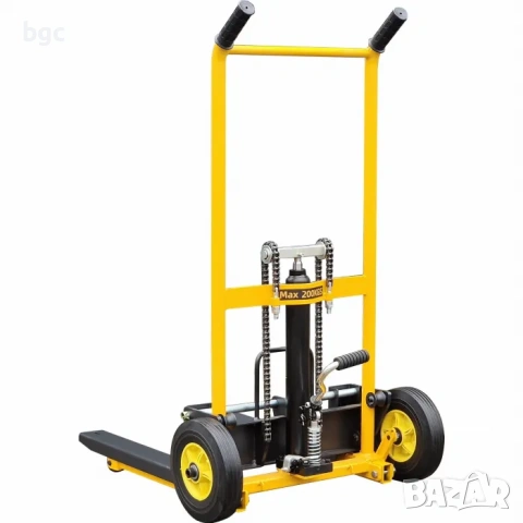 Нов Стакер 200кг Повдигаща количка Ръчен стакер STILER lift truck 200КГ ПОВДИГАНЕ, снимка 5 - Други машини и части - 54932495