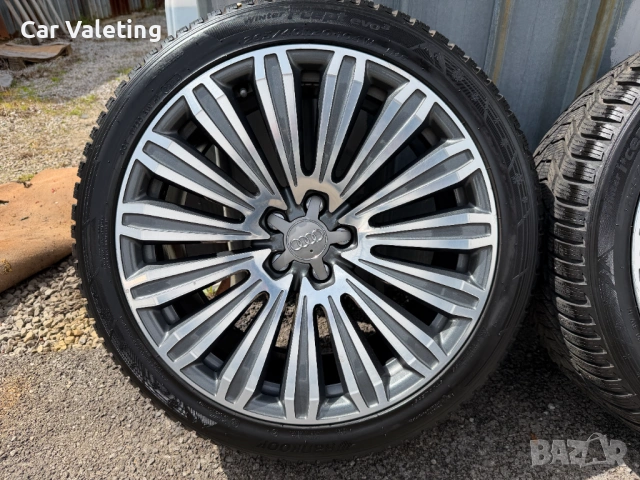 Оригинални джанти с гуми Audi 20 цола Е9JX20H20 ET37 Audi A8 D4 Ауди А8 Д4, снимка 2 - Гуми и джанти - 54612941