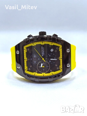 Мъжки часовник Mascionni Chronograph Yellow, снимка 4 - Мъжки - 54711143