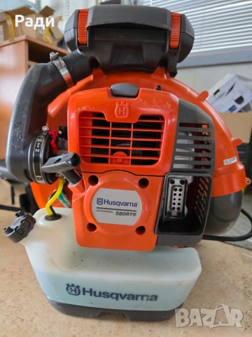 гръбна бензинова духалка за листа/въздуходувка – модел Husqvarna 580BTS Professional