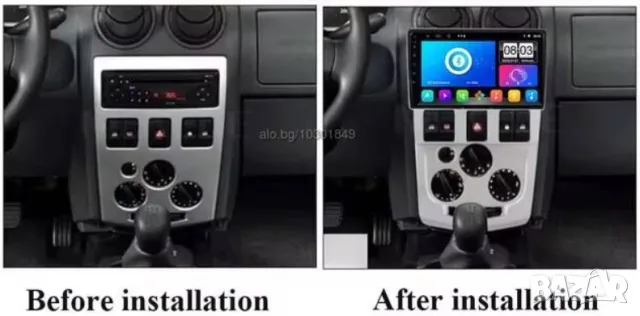 Мултимедия за Dacia Logan 1 L90, Logan, 04-10, Навигация, Android, Renault, DACIA, CARPLAY, WAZE, снимка 3 - Аксесоари и консумативи - 50332634
