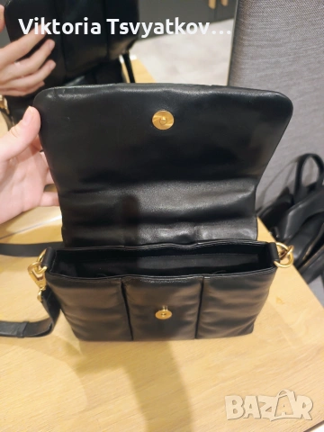 Оригинална кожена чанта Clarks Puffy Crossbody (Естествена кожа), снимка 4 - Чанти - 55239780