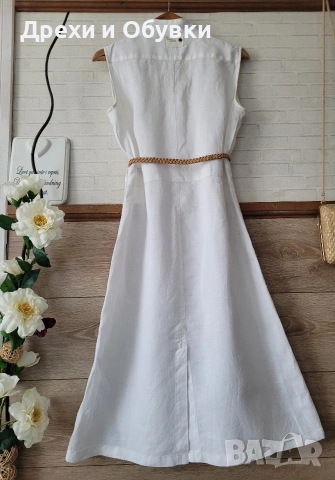 Бяла рокля G-Star реми 100% естествена материя , снимка 18 - Рокли - 54108695