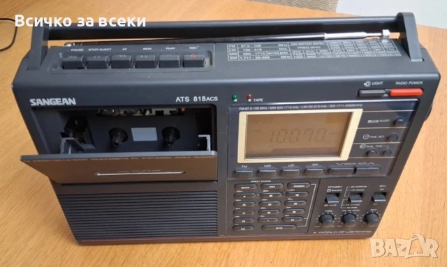 Sangean ATS-818ACS късовълново многообхватно радио с касета, снимка 3 - Радиокасетофони, транзистори - 54401169