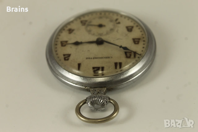 Стар Швейцарски Джобен Часовник Chronometre, снимка 10 - Джобни - 54778080
