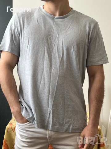 Тениска Massimo Dutti Сива