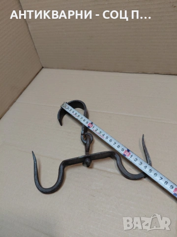 Соц Стар Ръчно Кован Ченгел За Дране На Животни. НОМЕР 391., снимка 9 - Антикварни и старинни предмети - 54237767