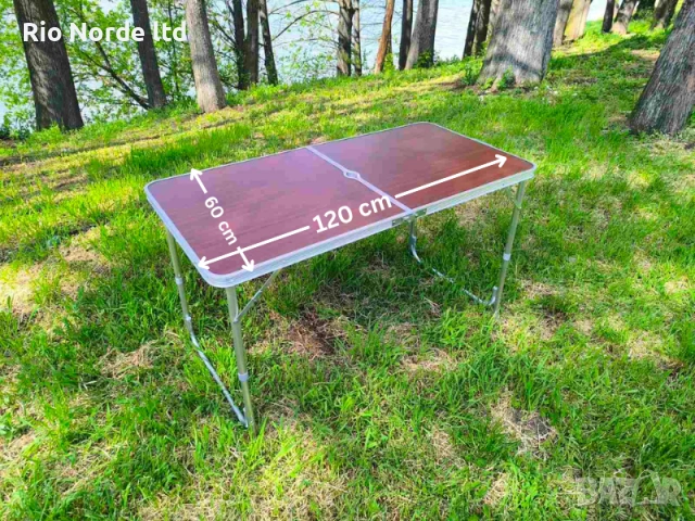Маса сгъваема 120 х 60 НОВИ, снимка 2 - Къмпинг мебели - 53472777