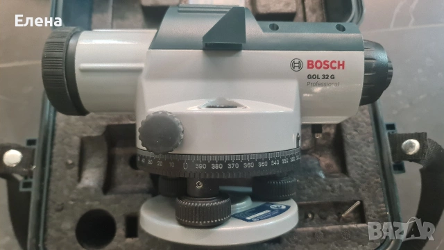 Оптичен нивелир Bosch GOL 32 G Professional, 32 x, + BT 160 статив и GR 500 лата, снимка 5 - Измервателни инструменти - 54781133