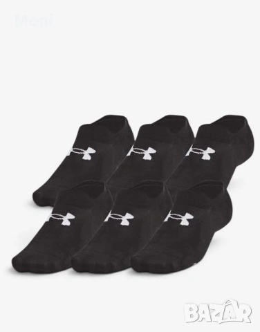 UNDER ARMOUR 6-Packs Essential Ultra Cotton Socks Black  Комплект от 6 чифта унисекс чорапи Under Ar