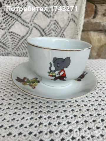 Български порцелан с детски мотиви, снимка 7 - Сервизи - 54179737