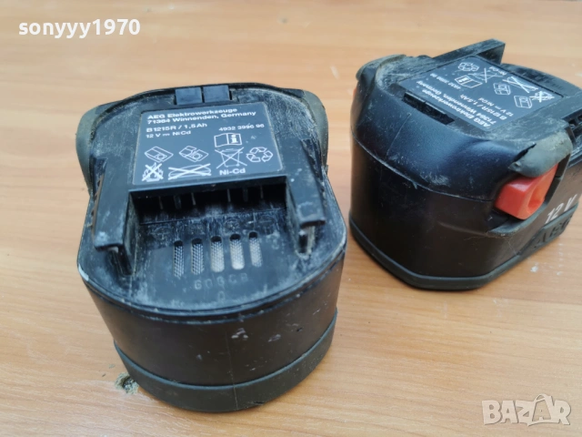 AEG 12V-2БР БАТЕРИИ 1105261917L4, снимка 2 - Винтоверти - 54509837