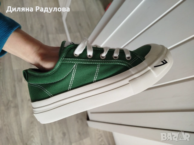 Зелени кецове - 38.5 номер, снимка 18 - Дамски ежедневни обувки - 54201465