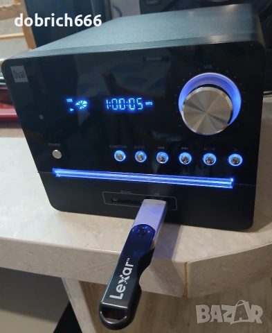 Аудио уредба Dual USB SD CD FM флашка карта памет диск радио с тонколони 25 евро