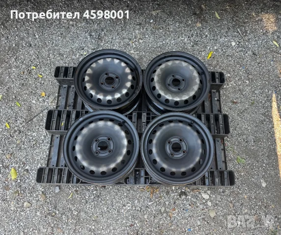 4бр.Оригинални джанти 15цола 4x100 за Renault Kangoo,Captur,Dacia Dokker,Sandero,Lodgy,Nissan Note