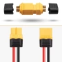 Комплект конектори XT60H (5 чифта мъжки + женски) 60A, позлатена мед – за LiPo, LiFePO₄ Li-Ion 10467, снимка 5