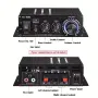 AK-280 компактен Hi-Fi стерео усилвател 2 × 40 W с RCA и AUX вход + Гаранция, снимка 2