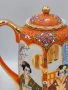 Satsuma Japan японски порцеланов сервиз за кафе,  „Lithophane Geisha“, снимка 15