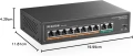 MokerLink 8 Port PoE Switch 120W Gigabit Metal, снимка 2