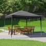 Градинска шатра Tent Pro тип хармоника 3х3, Сива, Водоустойчива материя, снимка 1