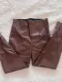 Нов дамски кожен панталон ZARA – размер L, снимка 1