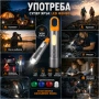 Мощен ръчен LED фенер къмпинг лампа различни цветове филтри за палатка, снимка 5