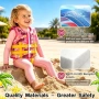 Нова Детска розова плувна жилетка Denlane S 2-3 години дете неопрен 15-19 кг за басейн море, снимка 2