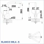 Смесител BLANCO MILA-S хром , снимка 5