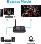 BT17 Bluetooth 5.3 Аудио Адаптер 3 в 1 с LCD дисплей – TX/RX/Bypass, AUX/RCA/Оптичен, двойно свързва, снимка 4