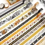 14 ролки/ к-кт Декоративно тиксо Washi tape Bee Garden, снимка 2