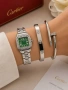 комплект часовник и гривни от висококачествена стомана cartier , снимка 2