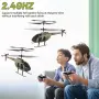 Дистанционно управляем хеликоптер 2.4G Hz жироскоп вътрешна играчка – Камуфлажен цвят, снимка 3
